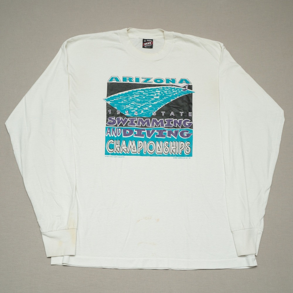 Arizona 1994 State Swimming & Diving Championships ISA Long Sleeve Adult XL USA